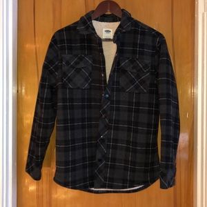 Boys Plaid Sherpa Jacket